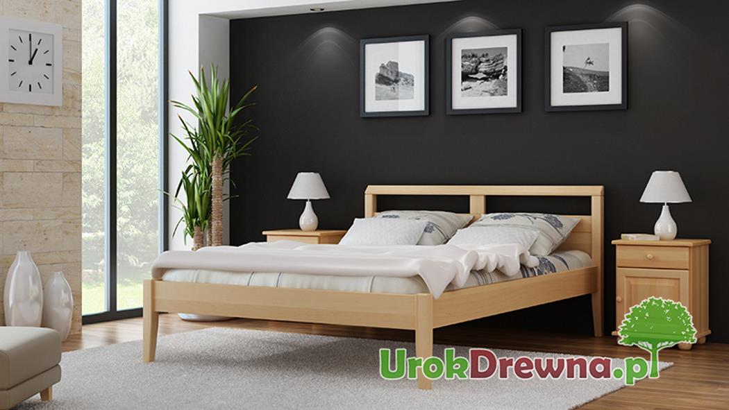 polskie piękne meble do sypialni z drewna naturalnego