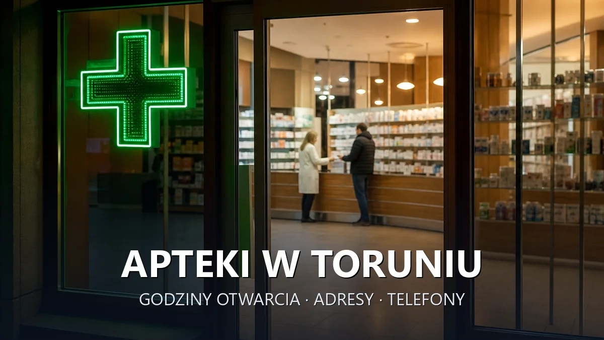 Apteki w Toruniu - godziny otwarcia i dyżury