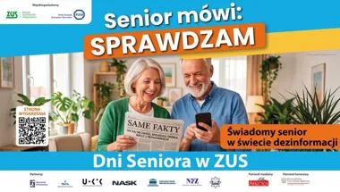 Obraz do artykułu: Dni Seniora 2026 w Toruniu i regionie. ZUS ostrzega przed dezinformacją i zaprasza na spotkania