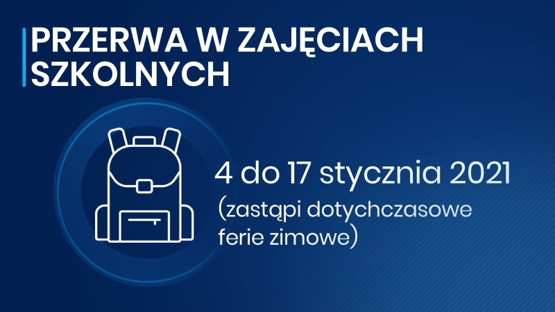 Grafika rządowa - przerwa w zajęciach szkolnych
