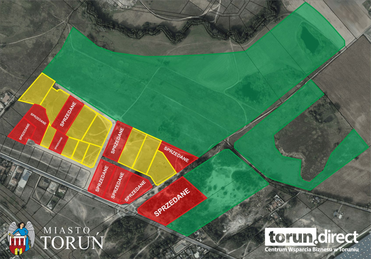 Mapa inwestycji Strefy Toruń-Wschód