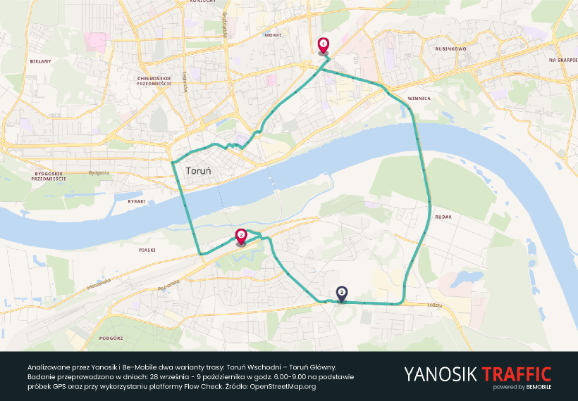 UM Toruń: Yanosik i Be-Mobile: Jedź mostem Zawackiej