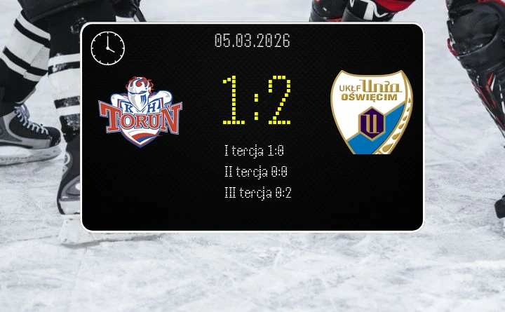 [HOKEJ] Tauron Hokej Liga – KH Energa Toruń – Unia Oświęcim 1:2