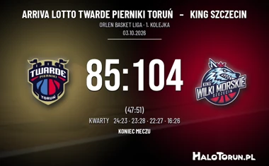 [KOSZYKÓWKA] Czwarta kwarta przesądziła – Twarde Pierniki przegrały z Kingiem 85:104 w Orlen Basket Lidze