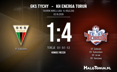 [HOKEJ] Tauron Hokej Liga – GKS Tychy – KH Energa Toruń 1:4. Hanzawa błysnął w trzeciej tercji