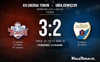 [HOKEJ] Tauron Hokej Liga – KH Energa Toruń – Unia Oświęcim 3:2 (po dogrywce)