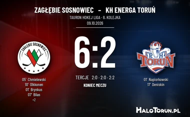 [HOKEJ] Tauron Hokej Liga – Zagłębie Sosnowiec – KH Energa Toruń 6:2