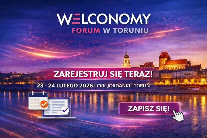 Grafika promocyjna wydarzenia Welconomy Forum in Toruń 2026 — 25. edycja: „Po pierwsze bezpieczeństwo”