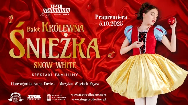 Grafika promocyjna wydarzenia Balet „Królewna Śnieżka” — Toruń (Młody Balet Polski)