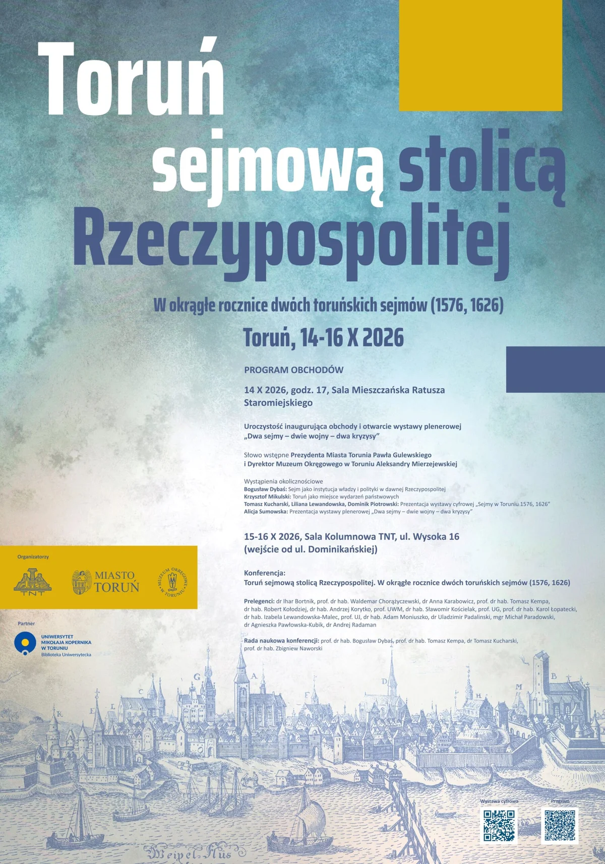 Grafika promocyjna wydarzenia „Dwa sejmy – dwie wojny – dwa kryzysy” – otwarcie wystawy plenerowej