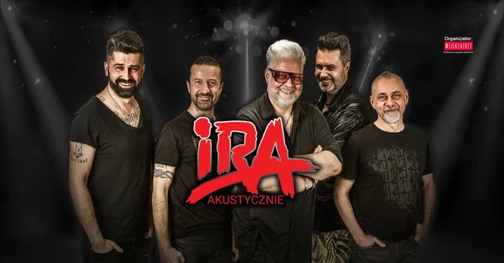 Grafika promocyjna wydarzenia IRA Akustycznie — Toruń, 12 lutego 2026