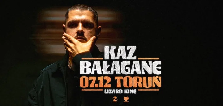 Grafika promocyjna wydarzenia KAZ BAŁAGANE w Toruniu — koncert 7 grudnia 2025