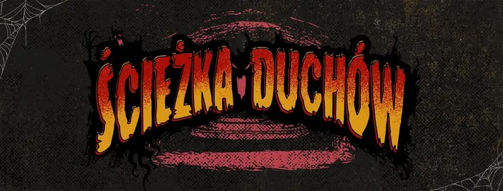 Obrazek przedstawia grafikę promocyjną wydarzenia Nawiedzona ścieżka w forcie — Halloween w Forcie IV w Toruniu