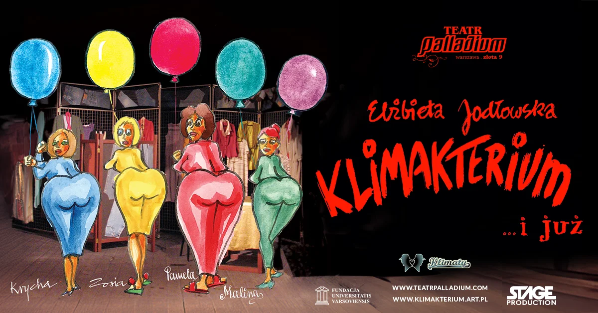 Grafika promocyjna wydarzenia Spektakl o menopauzie w Toruniu – humor i muzyka w Uniwersytecie Mikołaja Kopernika