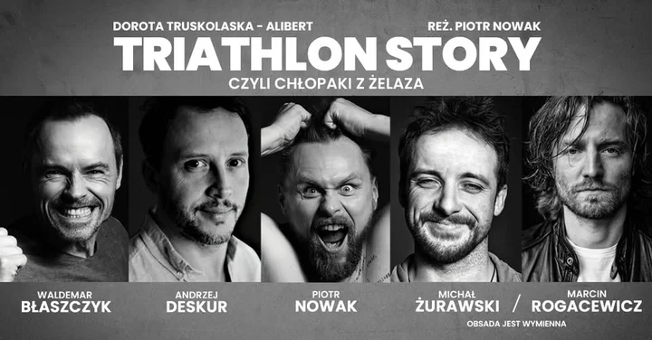 Grafika promocyjna wydarzenia Triathlon Story — komedia o czterech mężczyznach i jednym hotelowym pokoju (Toruń)