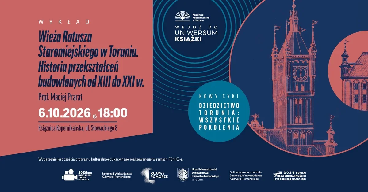 Grafika promocyjna wydarzenia Światłoczuła. O Janinie Gardzielewskiej i jej Toruniu w stulecie urodzin
