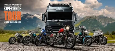 Grafika promocyjna wydarzenia Experience Tour 2026 | Harley-Davidson Toruń – jazdy testowe i 21 modeli w jednym miejscu