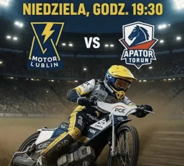 Grafika promocyjna wydarzenia MOTOR LUBLIN - KS TORUŃ: mecz żużlowy 12 kwietnia 2026