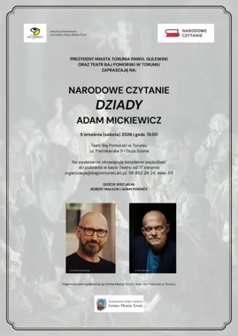 Grafika promocyjna wydarzenia Narodowe Czytanie 2026: Dziady