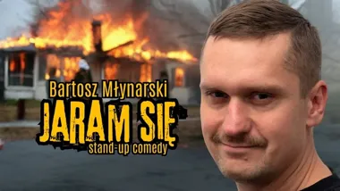 Grafika promocyjna wydarzenia Stand-up Bartosz Młynarski „Jaram się” w Toruniu (12 kwietnia 2026)
