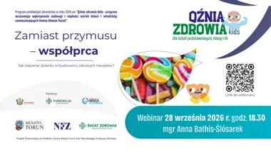 Grafika promocyjna wydarzenia Zamiast przymusu – współpraca