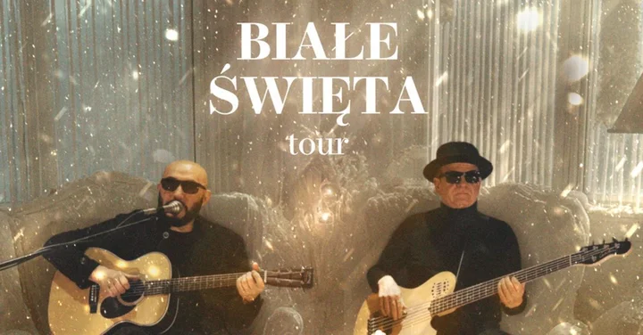 Grafika promocyjna wydarzenia KOMBII — „Białe Święta” w Toruniu