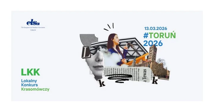 Grafika promocyjna wydarzenia Lokalny Konkurs Krasomówczy w Toruniu — sprawdź swoje umiejętności argumentacji