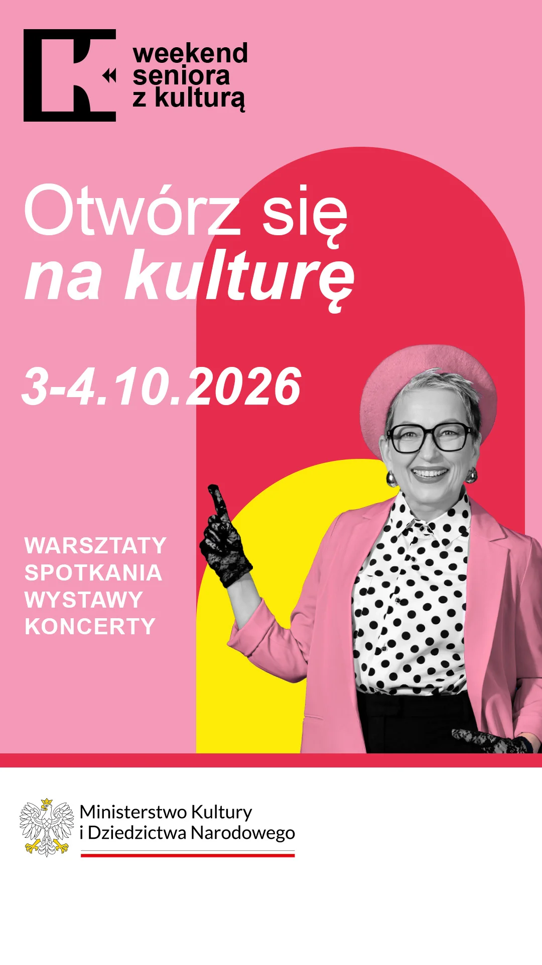 Grafika promocyjna wydarzenia Weekend Seniora z Kulturą „Malarstwo monochromatyczne – saiboku-ga”