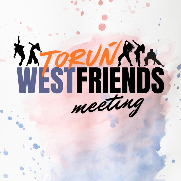 Obrazek przedstawia grafikę promocyjną wydarzenia Weekend warsztatów i tańca West Coast Swing w Toruniu