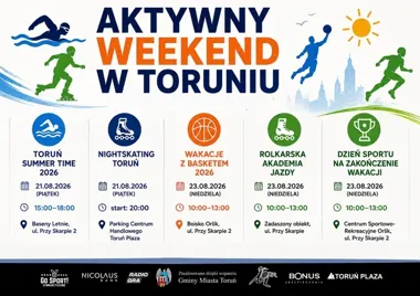 Baseny, rolki i turnieje. Toruń szykuje sportowy weekend