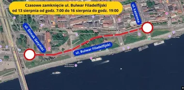 Festiwal Wisły zmieni przejazd Bulwarem. Kierowcy wybiorą objazdy