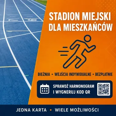 Bezpłatne treningi na stadionie w Toruniu. Wystarczy kod QR