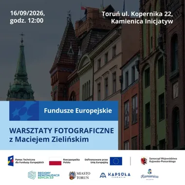 Telefon lub aparat wystarczy. Bezpłatne warsztaty na toruńskiej Starówce