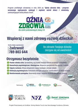 Bezpłatne wsparcie dla dzieci w Toruniu. Liczba miejsc jest ograniczona