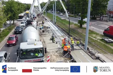 Przy Kościuszki i Olimpijskiej powstają nowe torowiska. Ma być ciszej i zielono