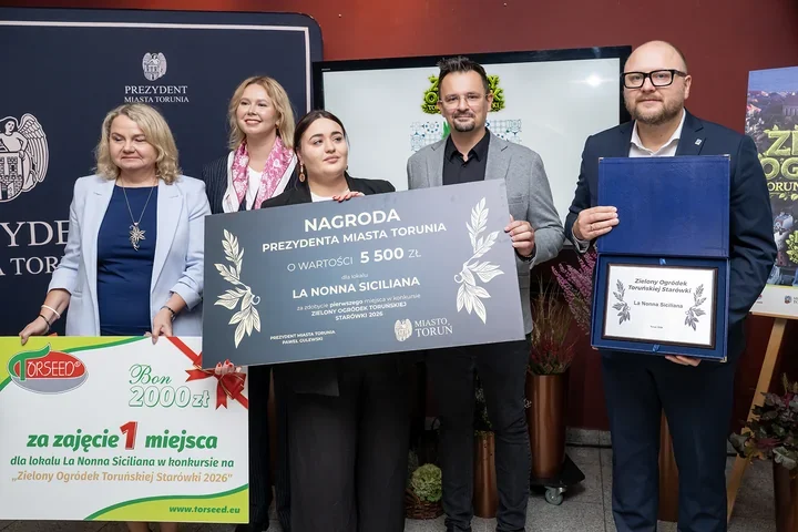 La Nonna Siciliana wygrała konkurs na zielony ogródek toruńskiej Starówki