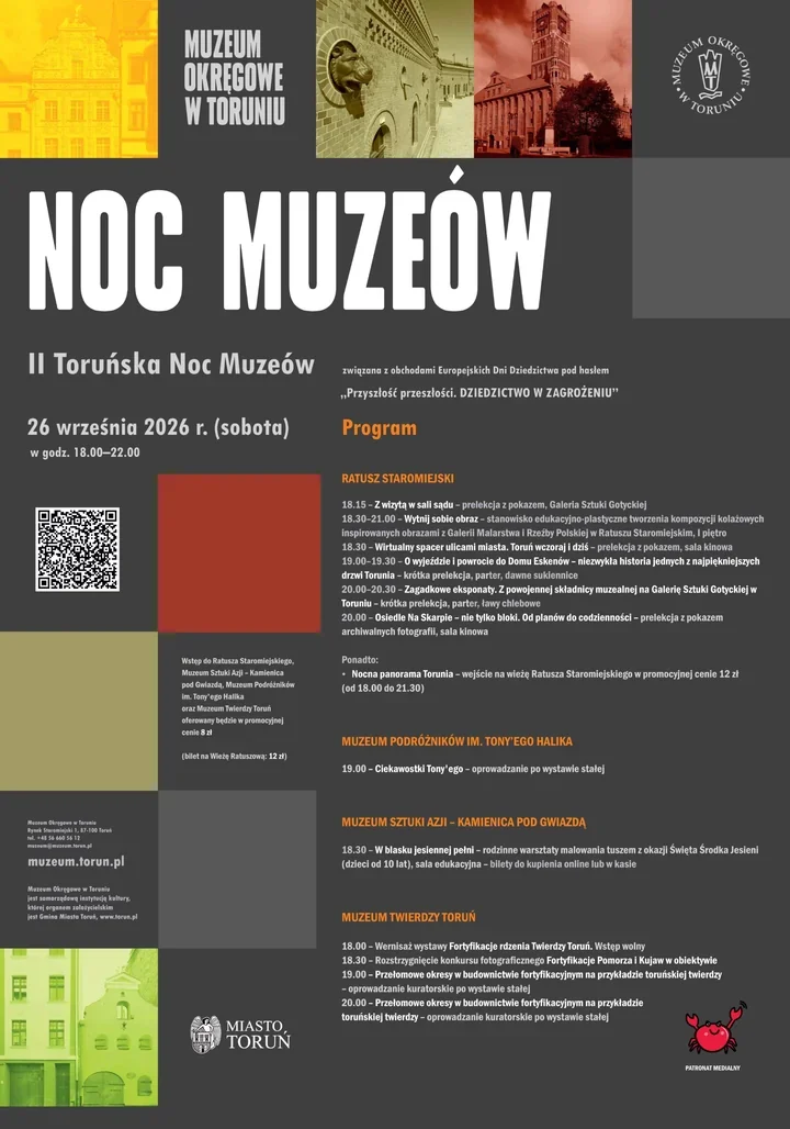Toruń nocą otworzy muzealne drzwi. Nadchodzi II Toruńska Noc Muzeów