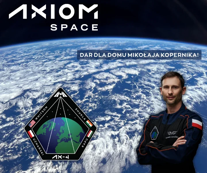 Naszywka misji Ax-4 w Toruniu - pamiątka polskiej misji IGNIS na ISS