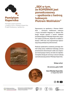 Drewniany Kopernik wraca do Torunia - Piotr Woliński pokaże nową rzeźbę