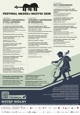 Toruń zabrzmi na nowo - przed nami VI Festiwal Młodej Muzyki