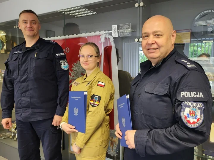 Toruń zacieśnia współpracę nad wodą - policja i OSP podpisują porozumienie