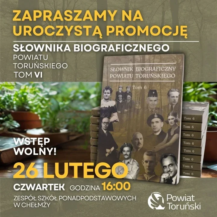 Promocja nowego tomu Słownika biograficznego powiatu toruńskiego – spotkanie w Chełmży