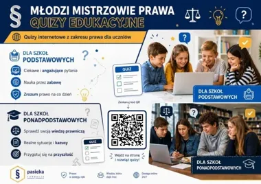 Prawo w quizach zamiast suchej teorii. Powiat proponuje naukę dla uczniów